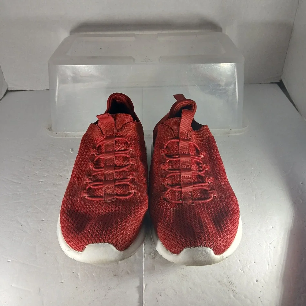 Skechers Ultra Flex Sneakers 6 Red Slip On Bungee Athletic Walking Shoes 12560B